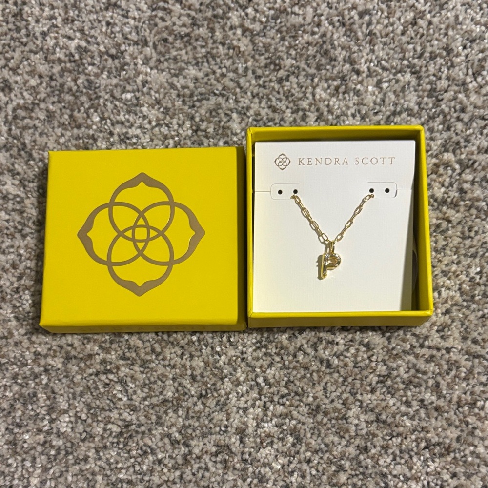 Kendra Scott Gold Initial Necklace